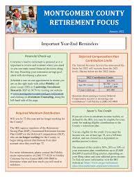 MONTGOMERY COUNTY RETIREMENT FOCUS